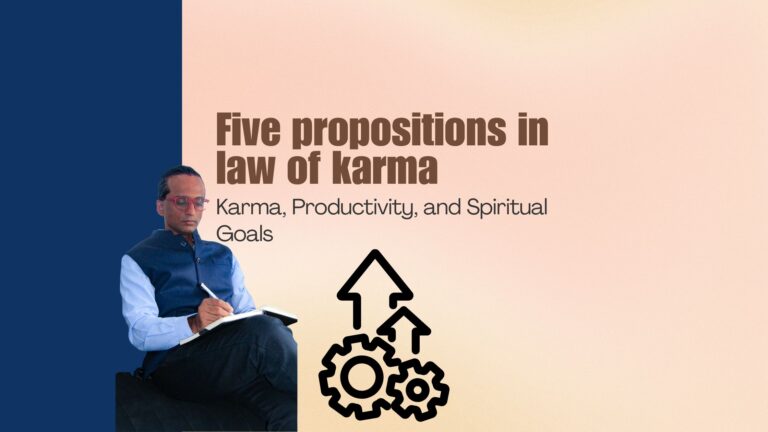 Productivity and law of karma